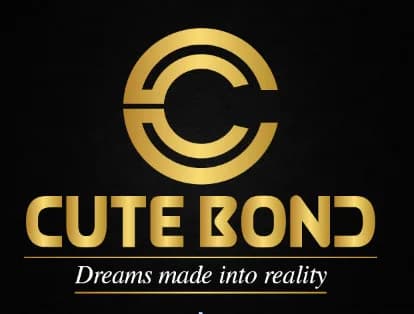 CUTE BOND logo lockup with the tagline Dreams made into reality